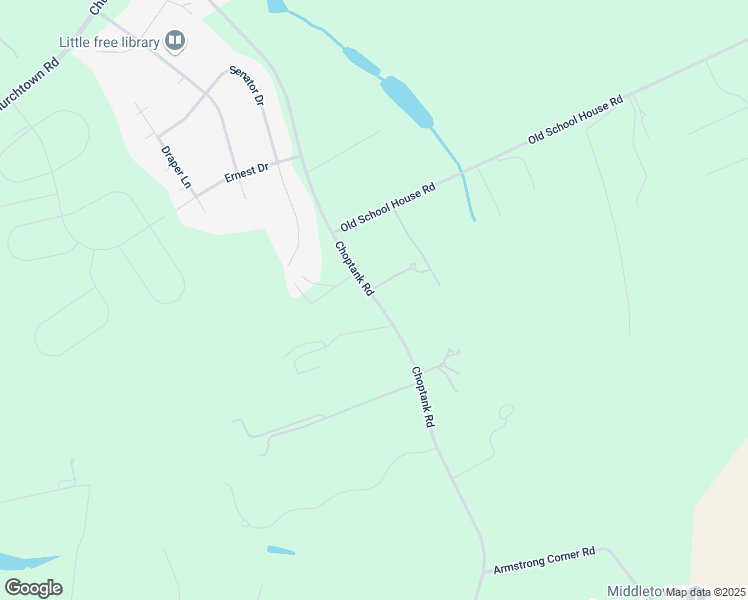 map of restaurants, bars, coffee shops, grocery stores, and more near Choptank Road in Middletown