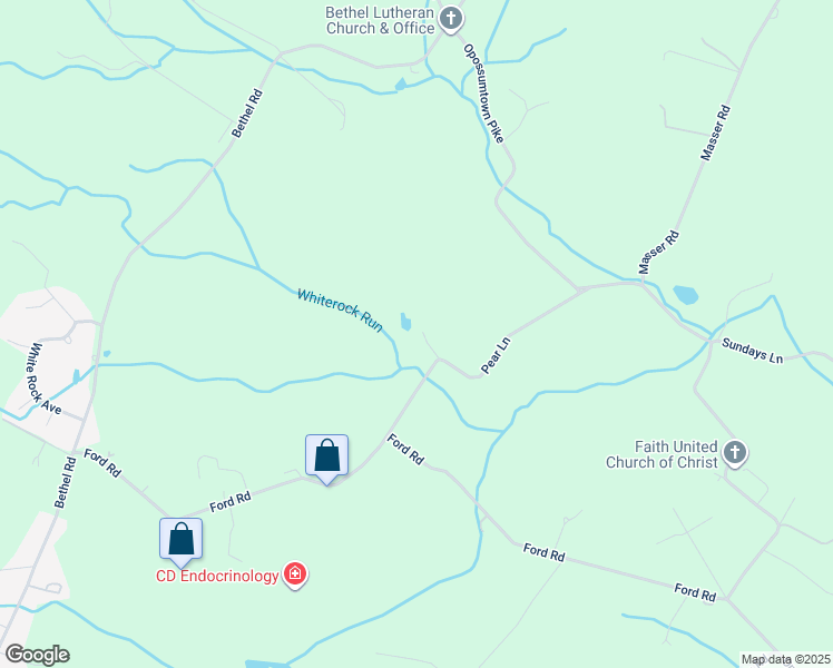 map of restaurants, bars, coffee shops, grocery stores, and more near 9334 Pear Lane in Frederick