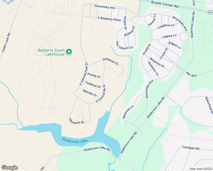 map of restaurants, bars, coffee shops, grocery stores, and more near 3227 South Central Park Drive in Middletown