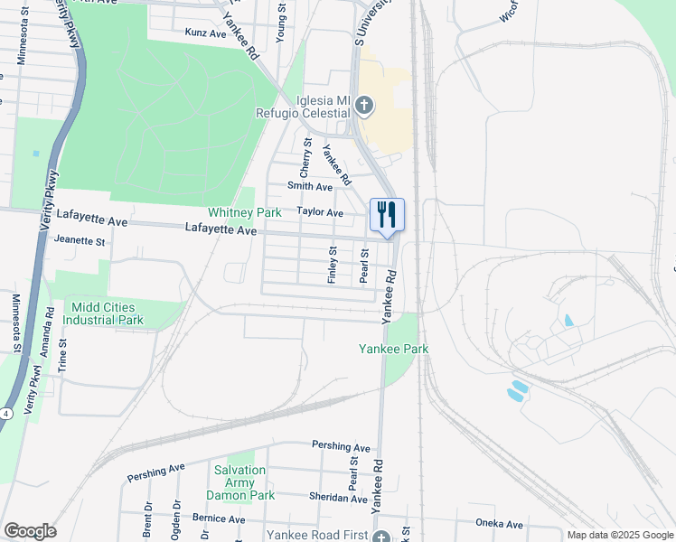 map of restaurants, bars, coffee shops, grocery stores, and more near 1709 Lawn Avenue in Middletown