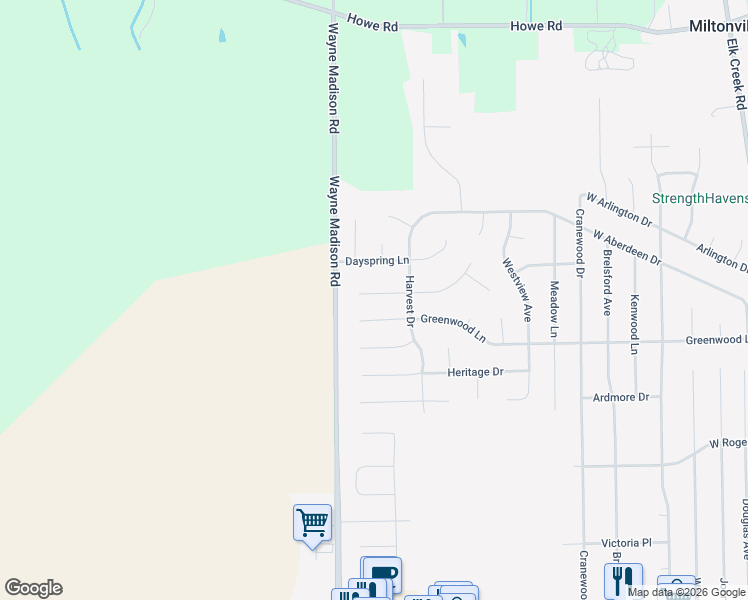map of restaurants, bars, coffee shops, grocery stores, and more near 941 Autumn Court in Trenton
