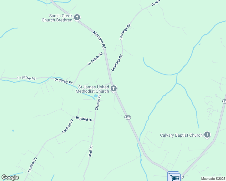 map of restaurants, bars, coffee shops, grocery stores, and more near 2900 Marston Road in New Windsor