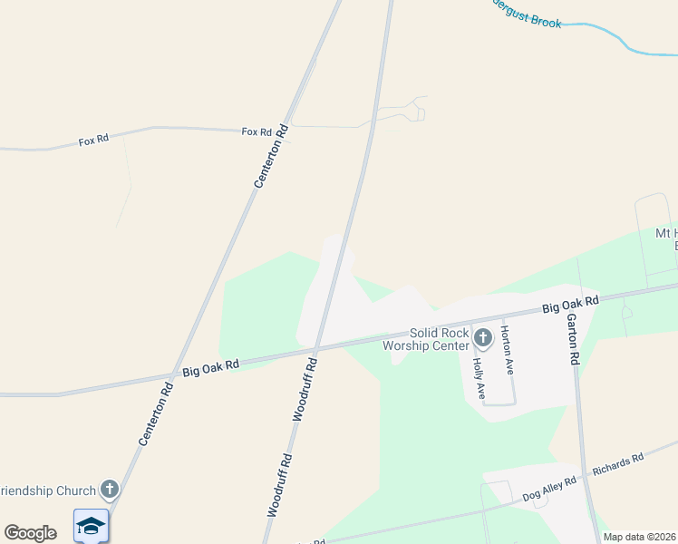 map of restaurants, bars, coffee shops, grocery stores, and more near 255 Woodruff Road in Bridgeton