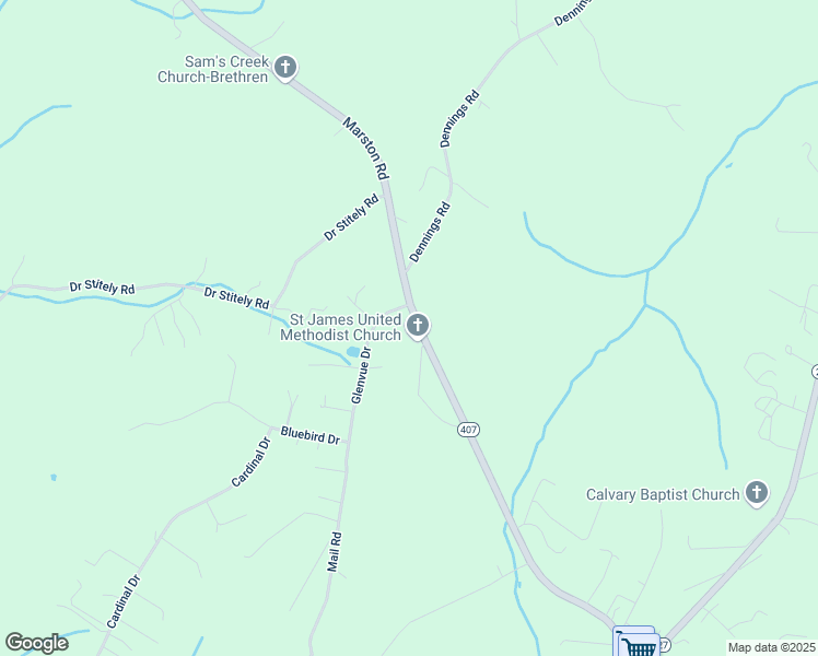 map of restaurants, bars, coffee shops, grocery stores, and more near 2900 Marston Road in New Windsor