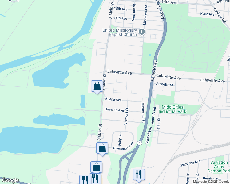 map of restaurants, bars, coffee shops, grocery stores, and more near 602 Ethel Court in Middletown