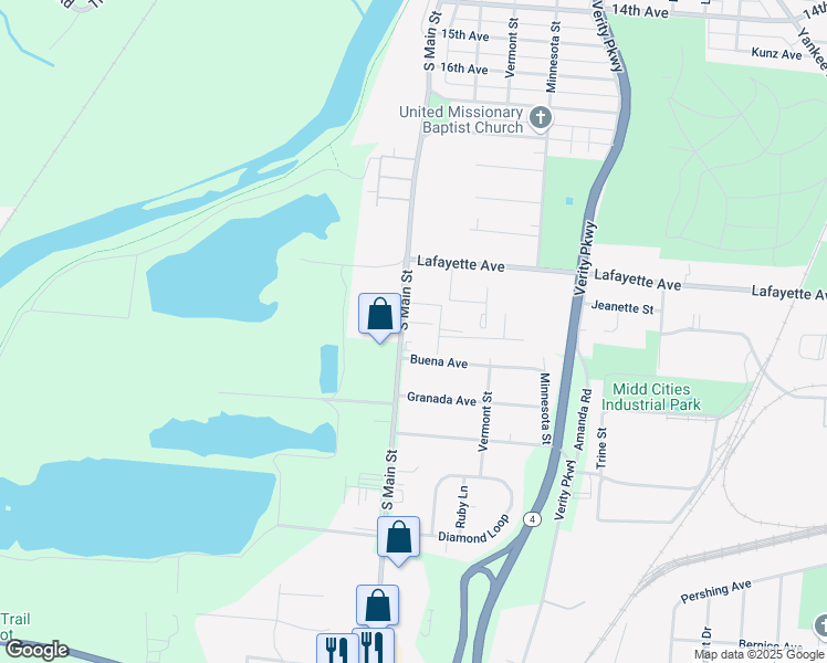 map of restaurants, bars, coffee shops, grocery stores, and more near 510 Elm Grove Terrace in Middletown