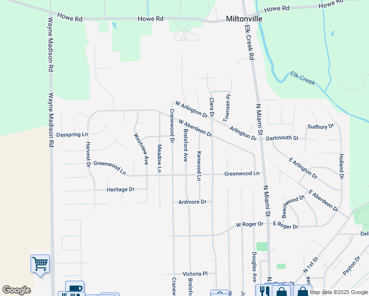 map of restaurants, bars, coffee shops, grocery stores, and more near 515 Brelsford Avenue in Trenton