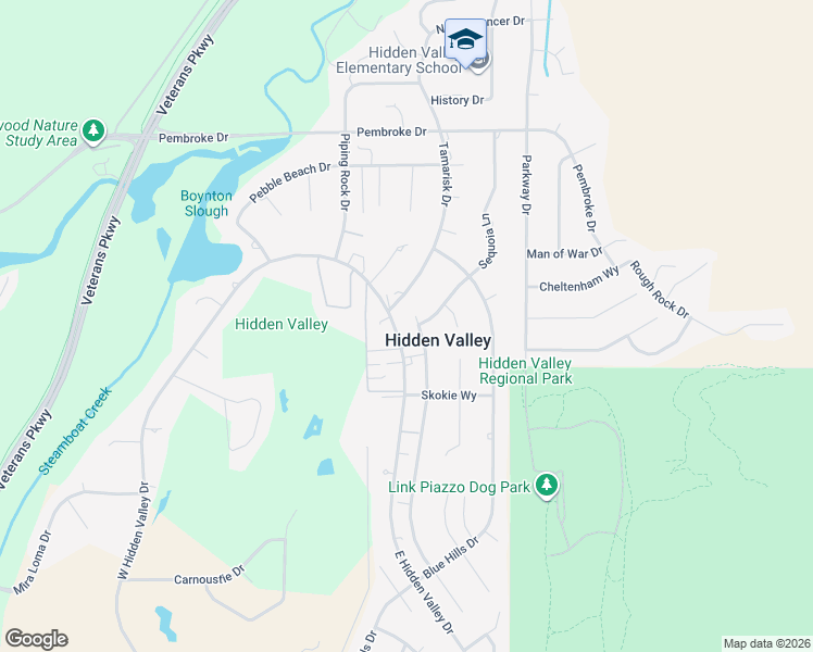 map of restaurants, bars, coffee shops, grocery stores, and more near 3483 East Hidden Valley Drive in Reno