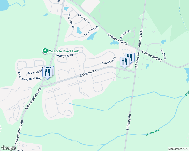map of restaurants, bars, coffee shops, grocery stores, and more near 3 Sussex Place in Galloway