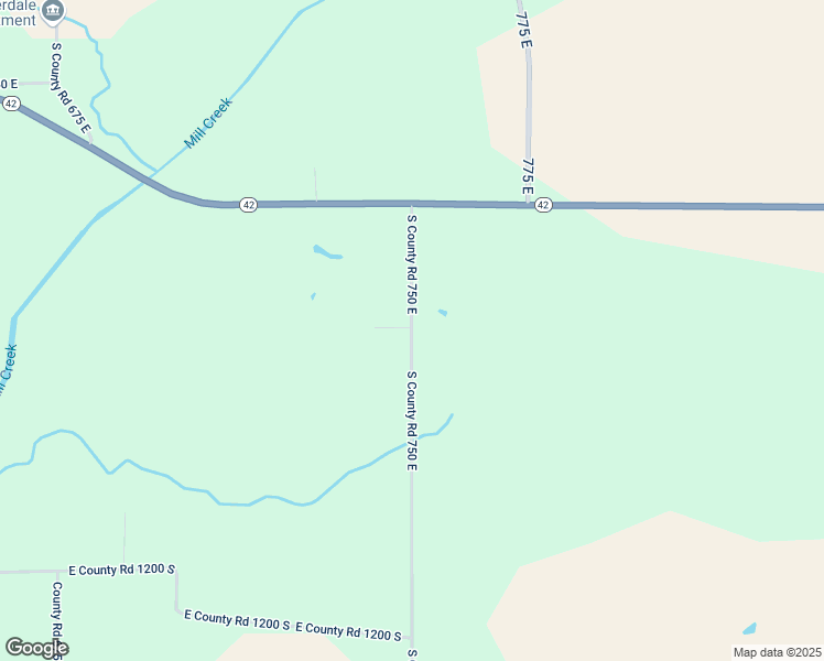 map of restaurants, bars, coffee shops, grocery stores, and more near 11482 South County Road 750 East in Cloverdale