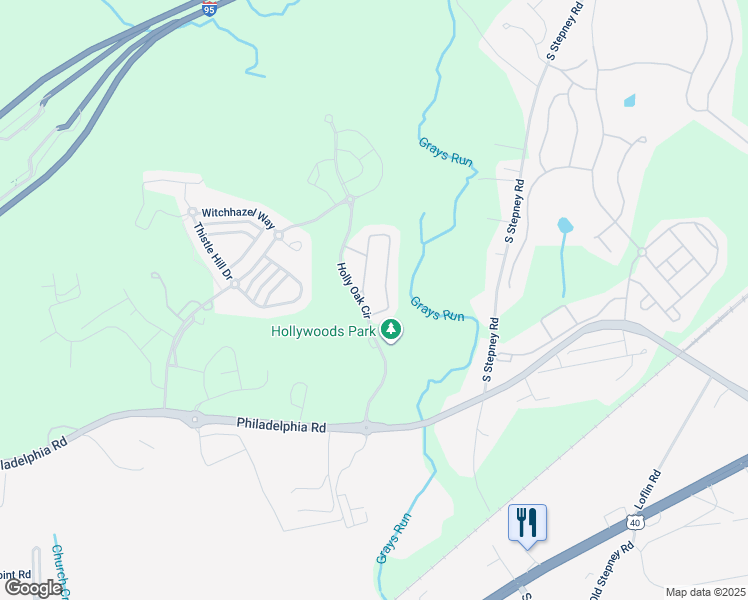 map of restaurants, bars, coffee shops, grocery stores, and more near 5092 Bristle Cone Court in Aberdeen