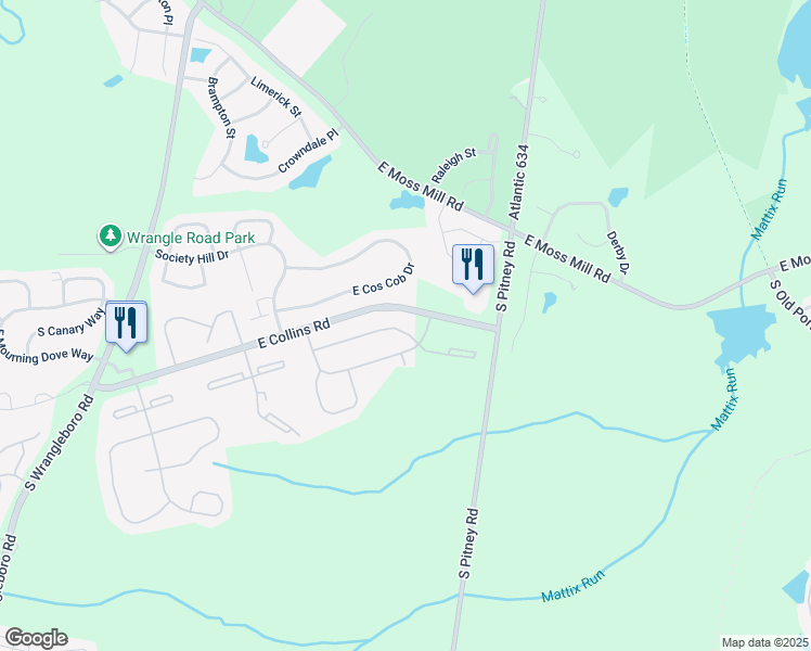 map of restaurants, bars, coffee shops, grocery stores, and more near 83 Sussex Place in Galloway