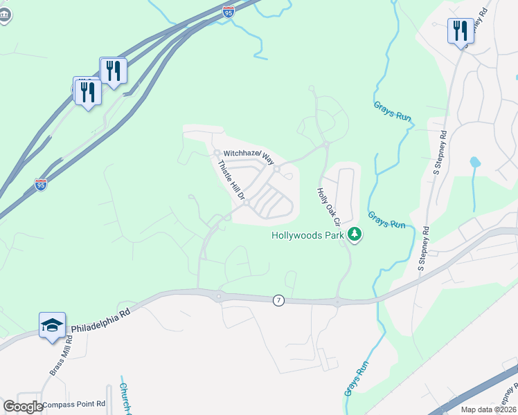 map of restaurants, bars, coffee shops, grocery stores, and more near 605 Hazy Dawn Drive in Aberdeen