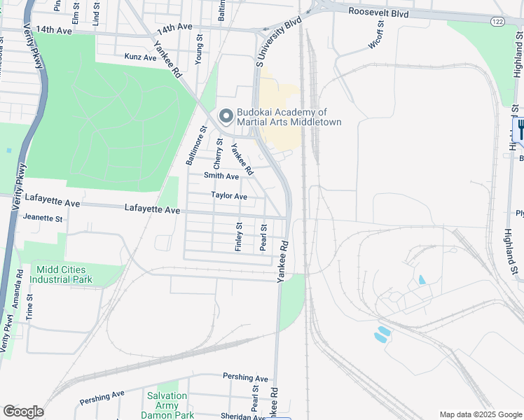 map of restaurants, bars, coffee shops, grocery stores, and more near 2008 Pearl Street in Middletown