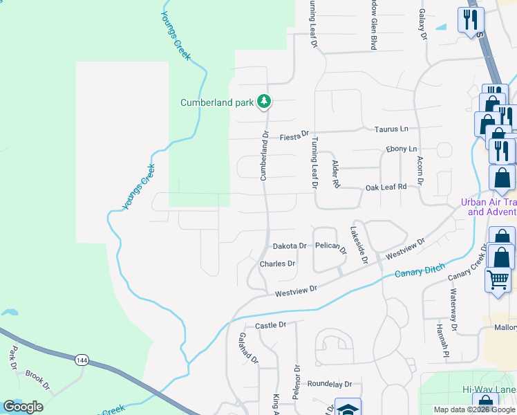 map of restaurants, bars, coffee shops, grocery stores, and more near 1314 Greenbriar Way in Franklin