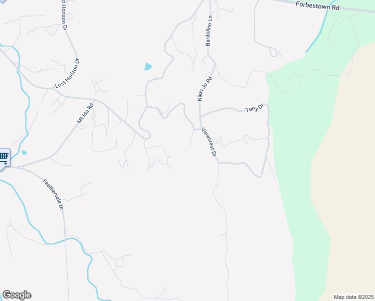 map of restaurants, bars, coffee shops, grocery stores, and more near 184 Peak View Drive in Oroville