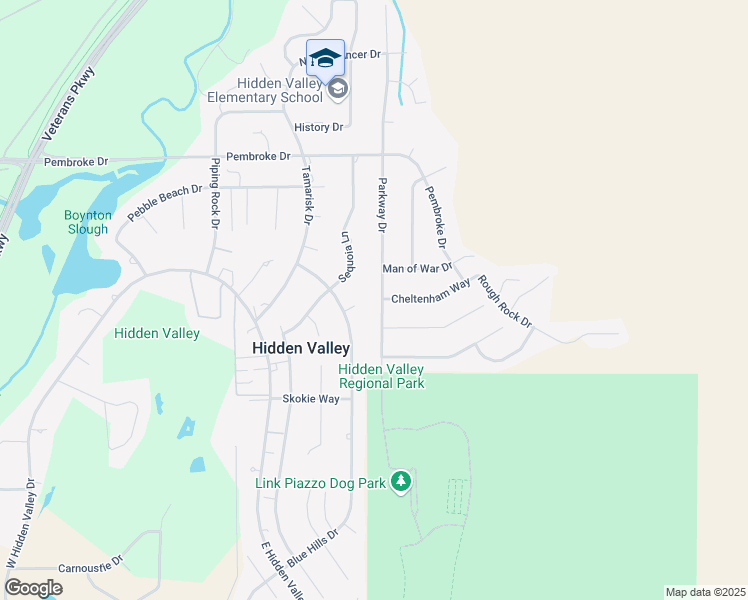 map of restaurants, bars, coffee shops, grocery stores, and more near 2845 Parkway Drive in Reno