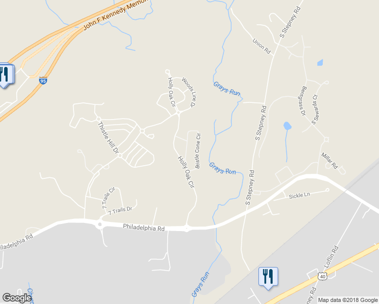 map of restaurants, bars, coffee shops, grocery stores, and more near 5068 Bristle Cone Circle in Aberdeen