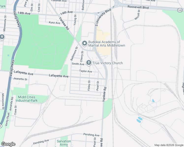 map of restaurants, bars, coffee shops, grocery stores, and more near 1706 Taylor Ave in Middletown