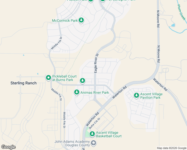 map of restaurants, bars, coffee shops, grocery stores, and more near 8099 Williams Fork Avenue in Littleton