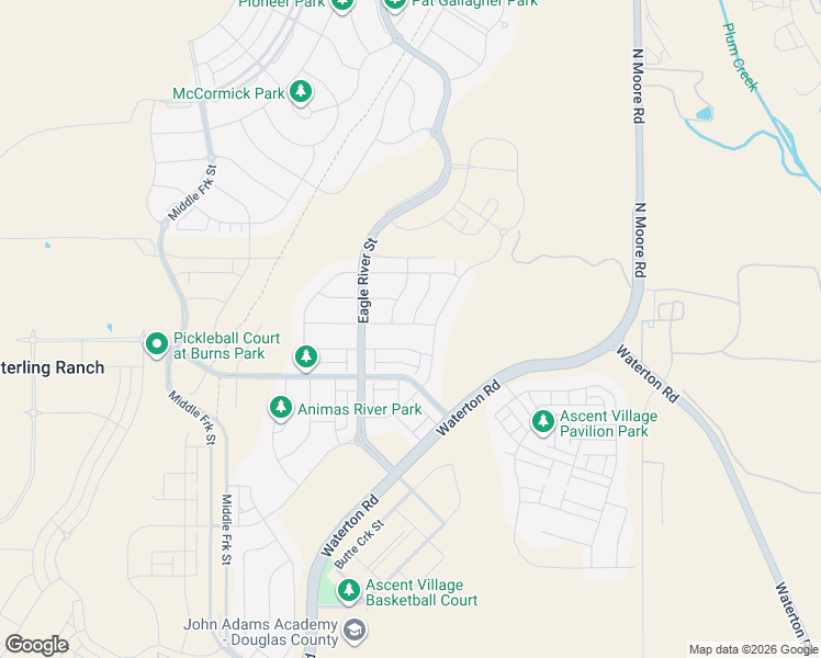 map of restaurants, bars, coffee shops, grocery stores, and more near 7998 Adams Fork Avenue in Littleton