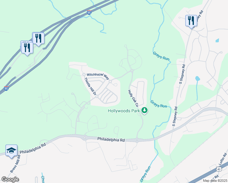 map of restaurants, bars, coffee shops, grocery stores, and more near 4879 Atlas Cedar Way in Aberdeen