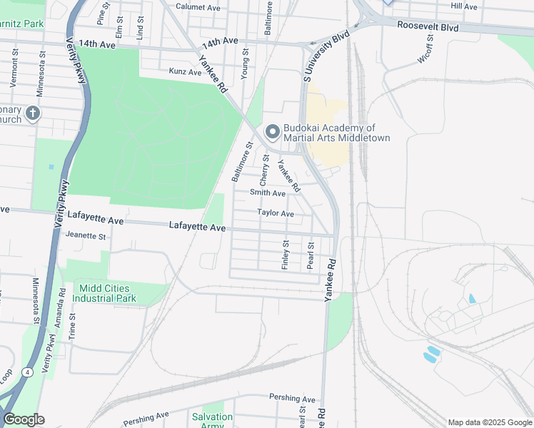 map of restaurants, bars, coffee shops, grocery stores, and more near 1610 Taylor Avenue in Middletown