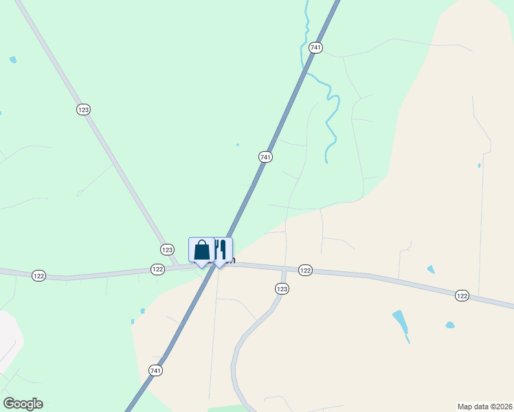 map of restaurants, bars, coffee shops, grocery stores, and more near 3636 Ohio 741 in Lebanon