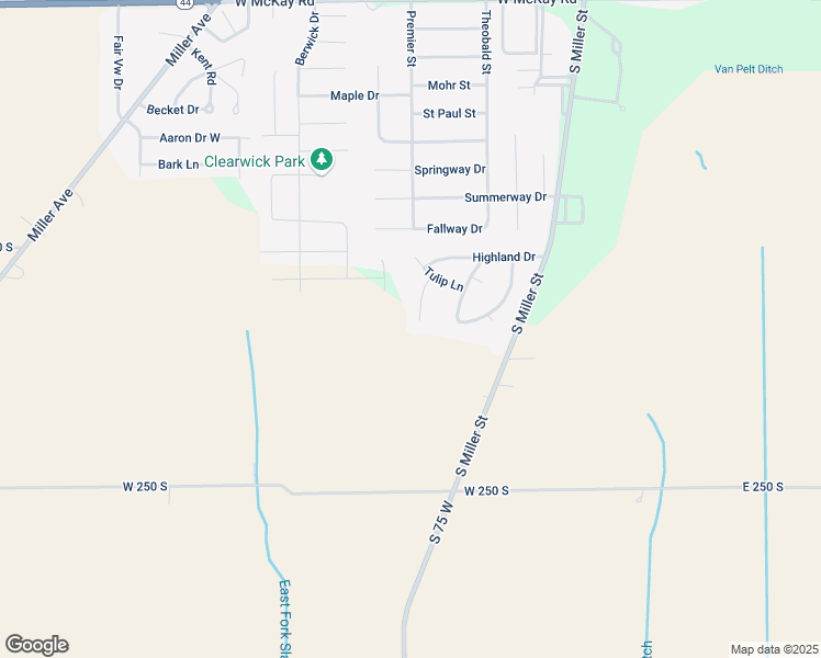 map of restaurants, bars, coffee shops, grocery stores, and more near 2843 South Rosewood Drive in Shelbyville