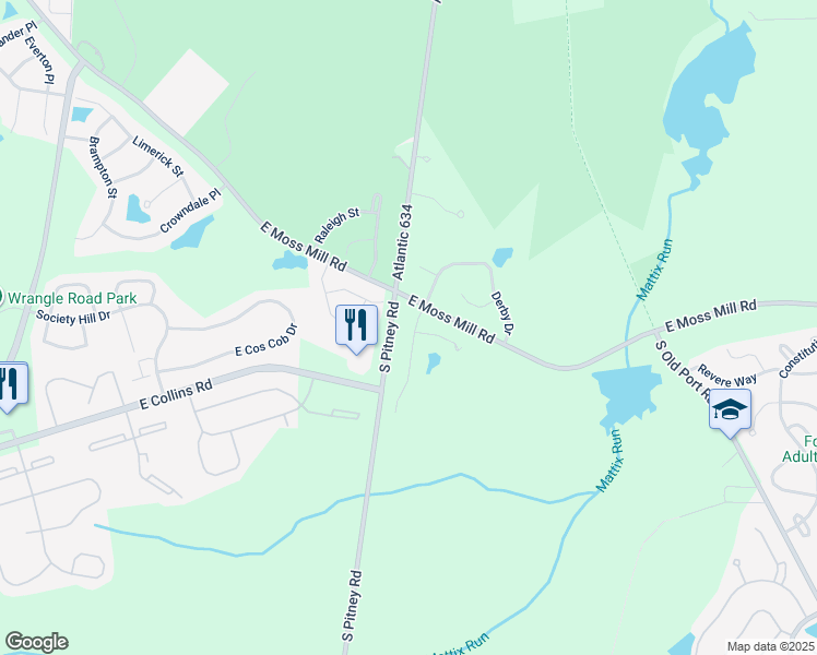 map of restaurants, bars, coffee shops, grocery stores, and more near 7 Northampton Road in Galloway