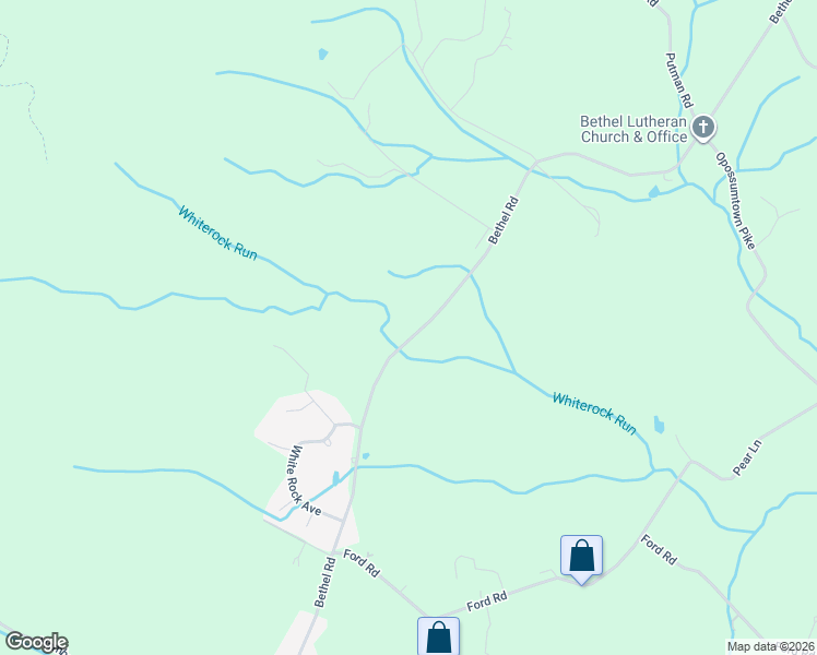 map of restaurants, bars, coffee shops, grocery stores, and more near 9506 Bethel Road in Frederick