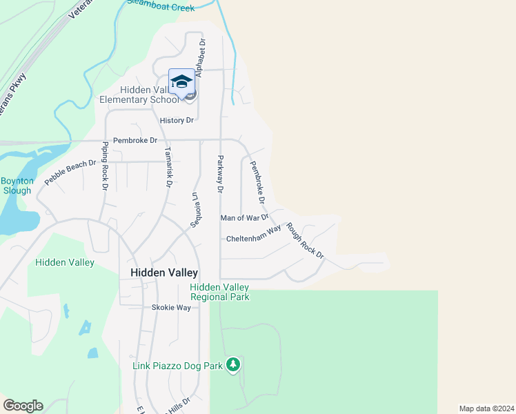 map of restaurants, bars, coffee shops, grocery stores, and more near 7380 Pembroke Drive in Reno