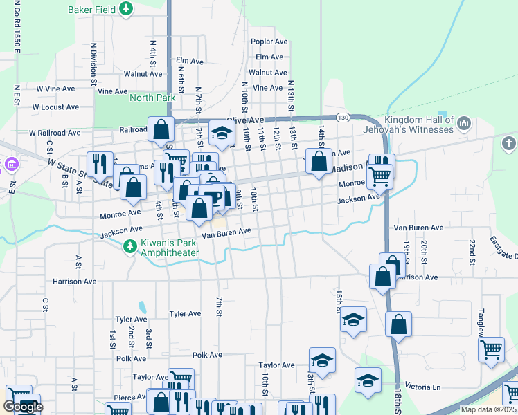 map of restaurants, bars, coffee shops, grocery stores, and more near 1009 Jackson Avenue in Charleston