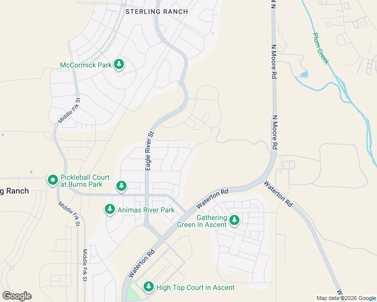 map of restaurants, bars, coffee shops, grocery stores, and more near 9149 Fraser River Street in Littleton
