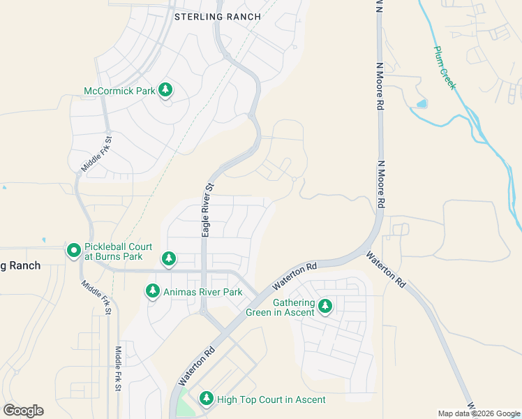 map of restaurants, bars, coffee shops, grocery stores, and more near 9149 Fraser River Street in Littleton