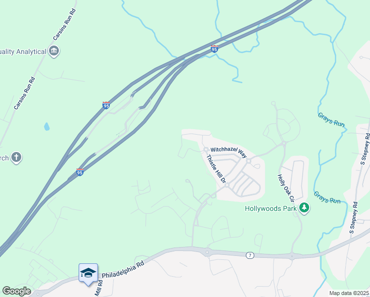 map of restaurants, bars, coffee shops, grocery stores, and more near 604 English Ivy Way in Aberdeen