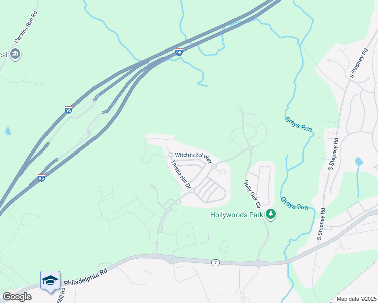 map of restaurants, bars, coffee shops, grocery stores, and more near 4722 Witchhazel Way in Aberdeen
