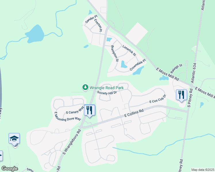 map of restaurants, bars, coffee shops, grocery stores, and more near 169 Rumson Drive in Absecon
