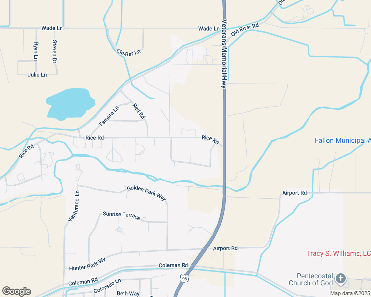 map of restaurants, bars, coffee shops, grocery stores, and more near 665 Rice Road in Fallon