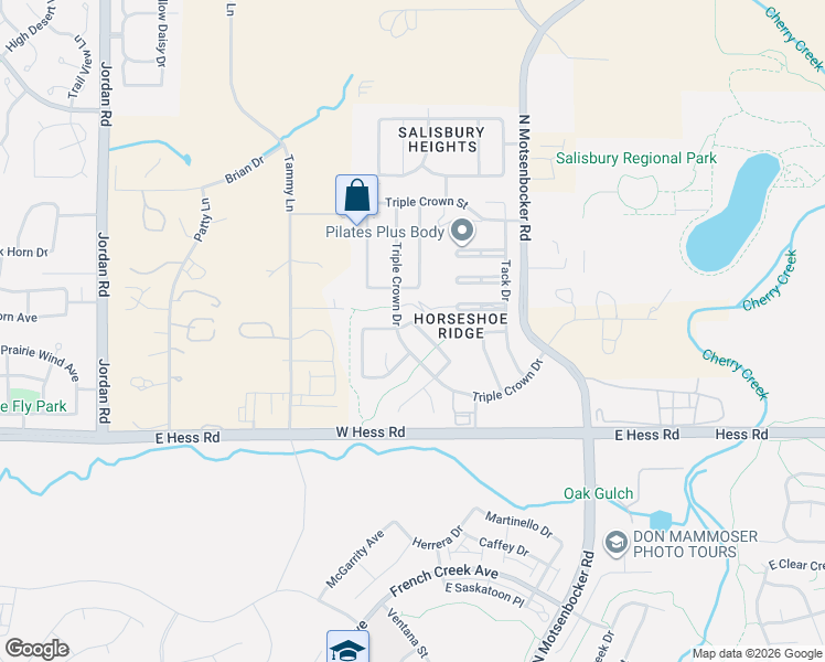 map of restaurants, bars, coffee shops, grocery stores, and more near 17888 Coral Burst Street in Parker