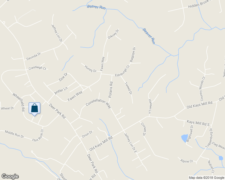 map of restaurants, bars, coffee shops, grocery stores, and more near 1959 Polaris Road in Finksburg