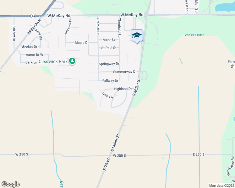 map of restaurants, bars, coffee shops, grocery stores, and more near 2777 South Forest Manor in Shelbyville