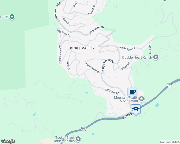 map of restaurants, bars, coffee shops, grocery stores, and more near 31220 Florence Road in Conifer