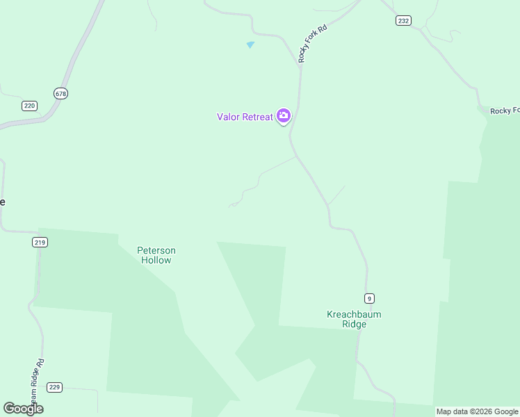 map of restaurants, bars, coffee shops, grocery stores, and more near 16261 Kreashbaum Road in Rockbridge