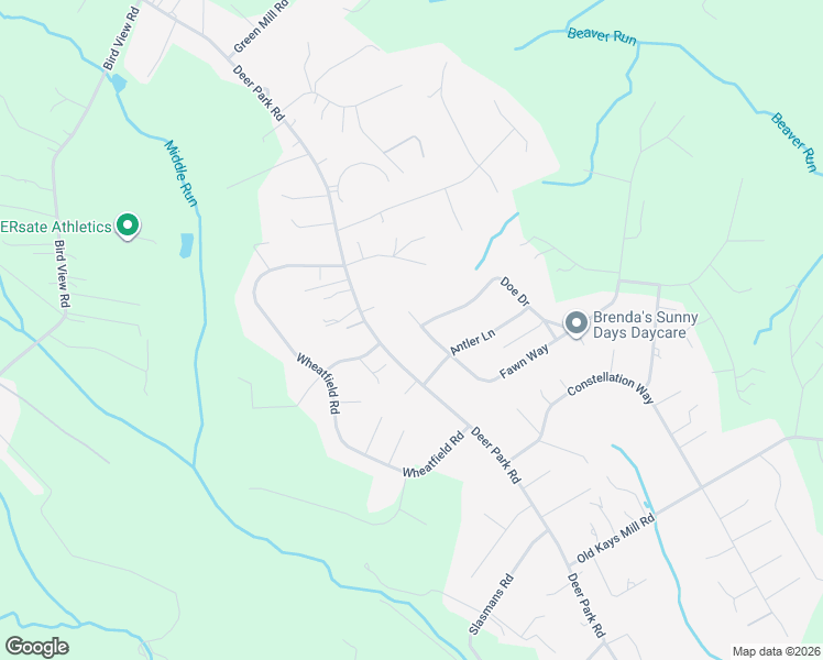 map of restaurants, bars, coffee shops, grocery stores, and more near 1705 Fawn Way in Finksburg