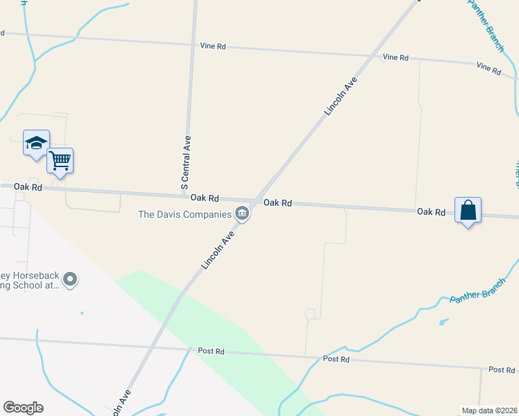 map of restaurants, bars, coffee shops, grocery stores, and more near 3601 Oak Road in Vineland