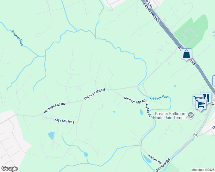 map of restaurants, bars, coffee shops, grocery stores, and more near 2426 Kays Mill Road in Finksburg