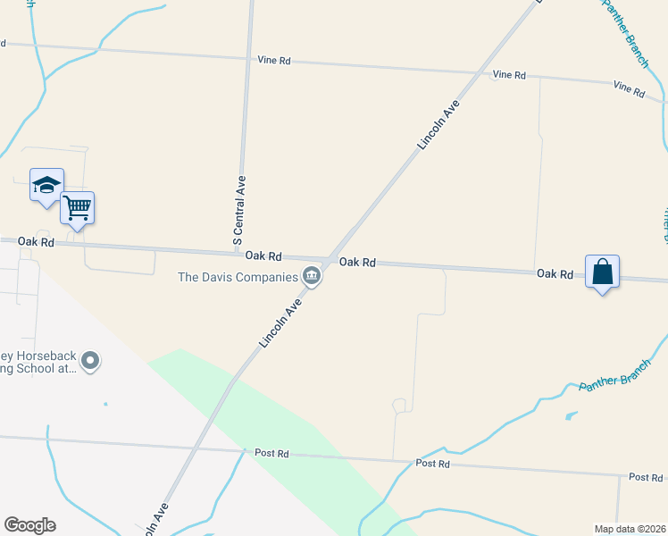 map of restaurants, bars, coffee shops, grocery stores, and more near 3601 Oak Road in Vineland