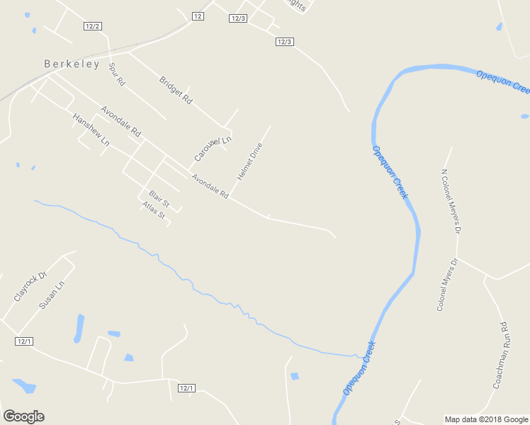 map of restaurants, bars, coffee shops, grocery stores, and more near 825 Avondale Road in Martinsburg