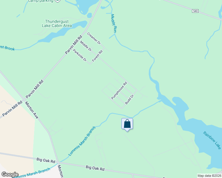 map of restaurants, bars, coffee shops, grocery stores, and more near 6 Briarwood Lane in Pittsgrove